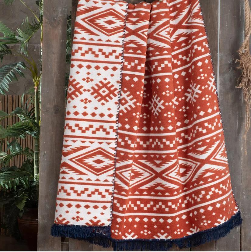 Sarev Etno Tek Kişilik Taba Battaniye - Güzel Home - Tek Kişilik Battaniye