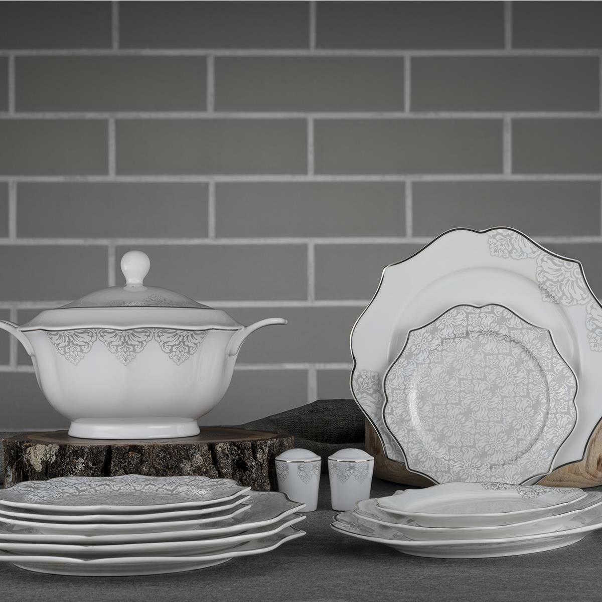 Aryıldız Bone Porselen 60 Parça Yemek Takımı