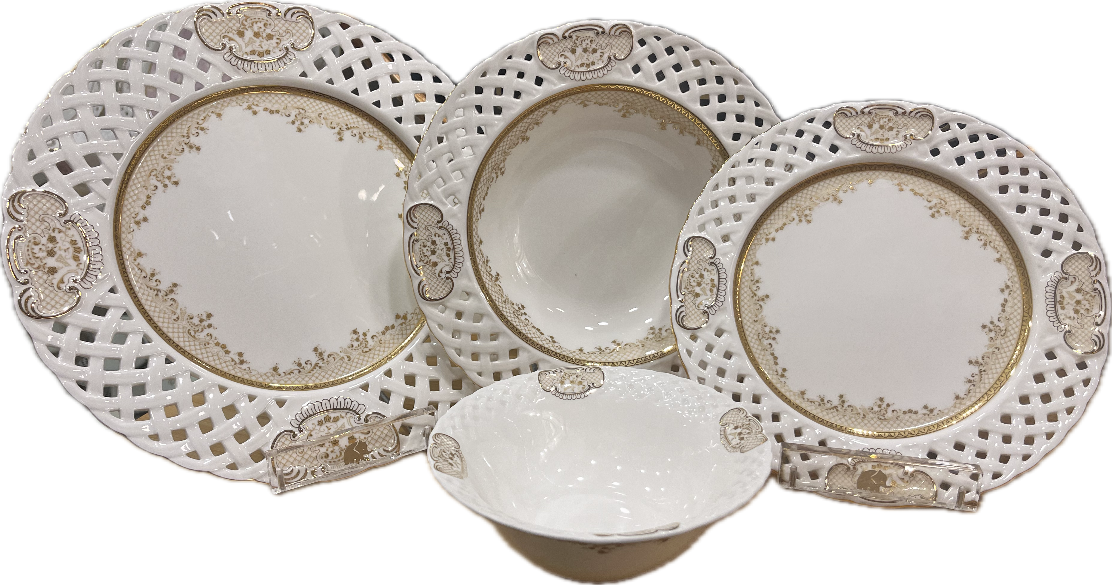 Aryıldız Royal Queen 83 Parça Beyaz-Krem 12 Kişilik Yemek Takımı - Güzel Home - 12 Kişilik Yemek Takımı