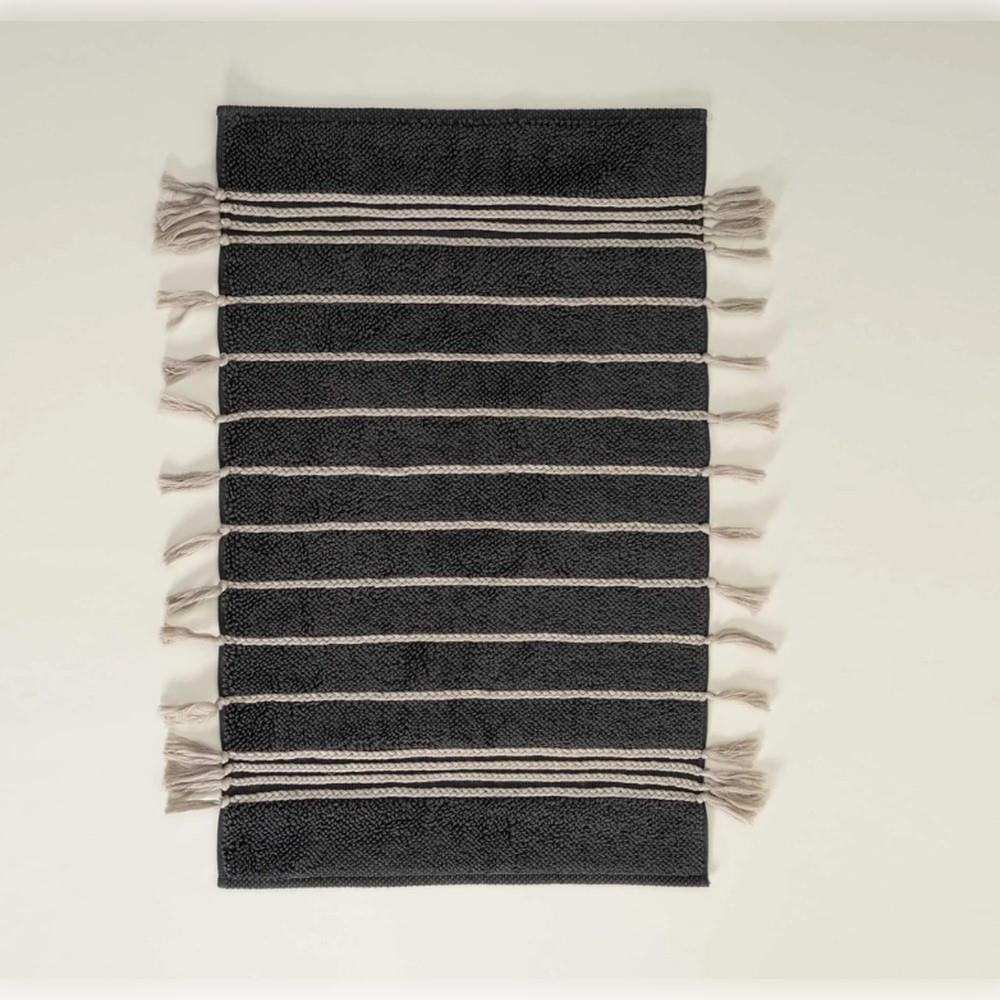 Ecocotton Karnella Pamuk 50x80 Cm Antrasit Banyo Paspası - Güzel Home - Paspas