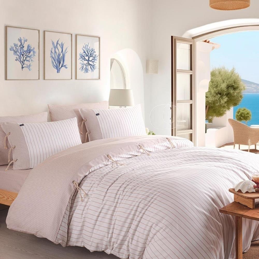 İyi Geceler İstanbul Cruise İpliği Boyalı Çift Kişilik Bej Renkli Nevresim Takımı - Güzel Home - Çift Kişilik Nevresim Takımı