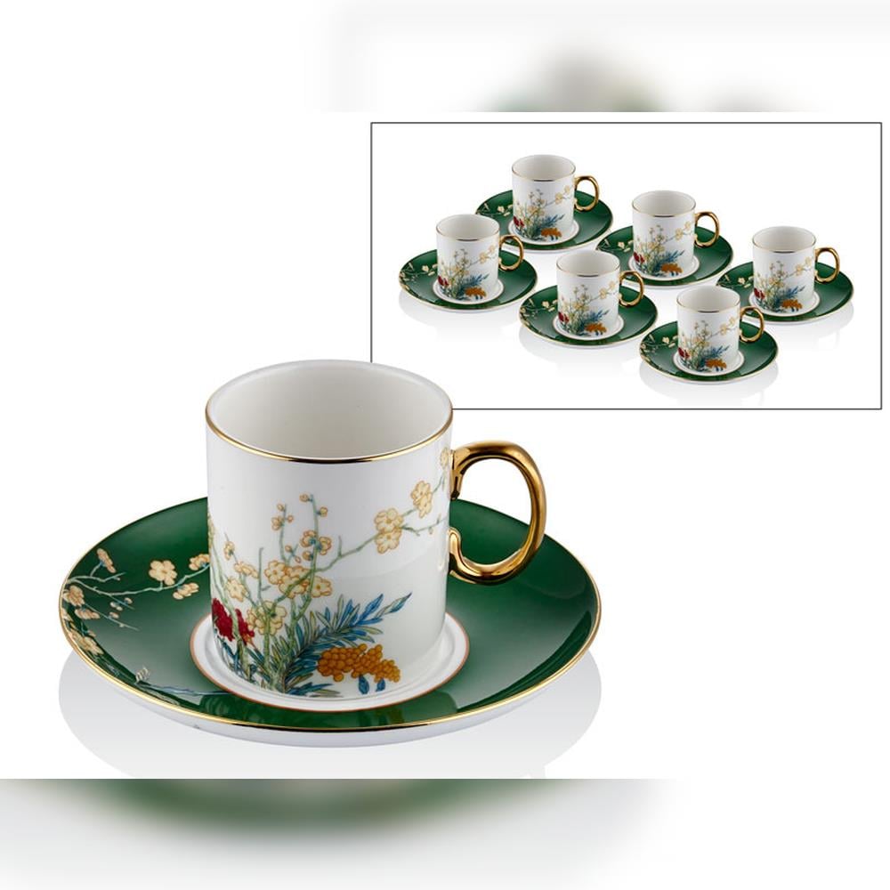 Joy Carmen Blossoms 6'lı Çay Fincan Seti - Güzel Home - Çay ve Kahve Takımları