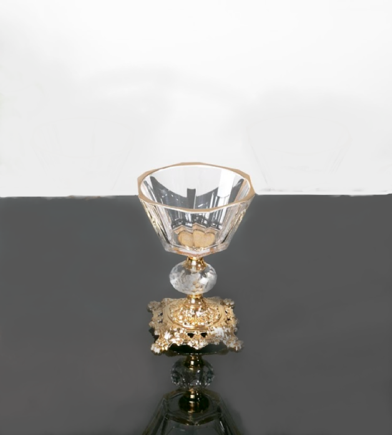 Koşar Altın Döküm Ayaklı 10 Cm Dondurma Kasesi - Güzel Home - Sunumluklar