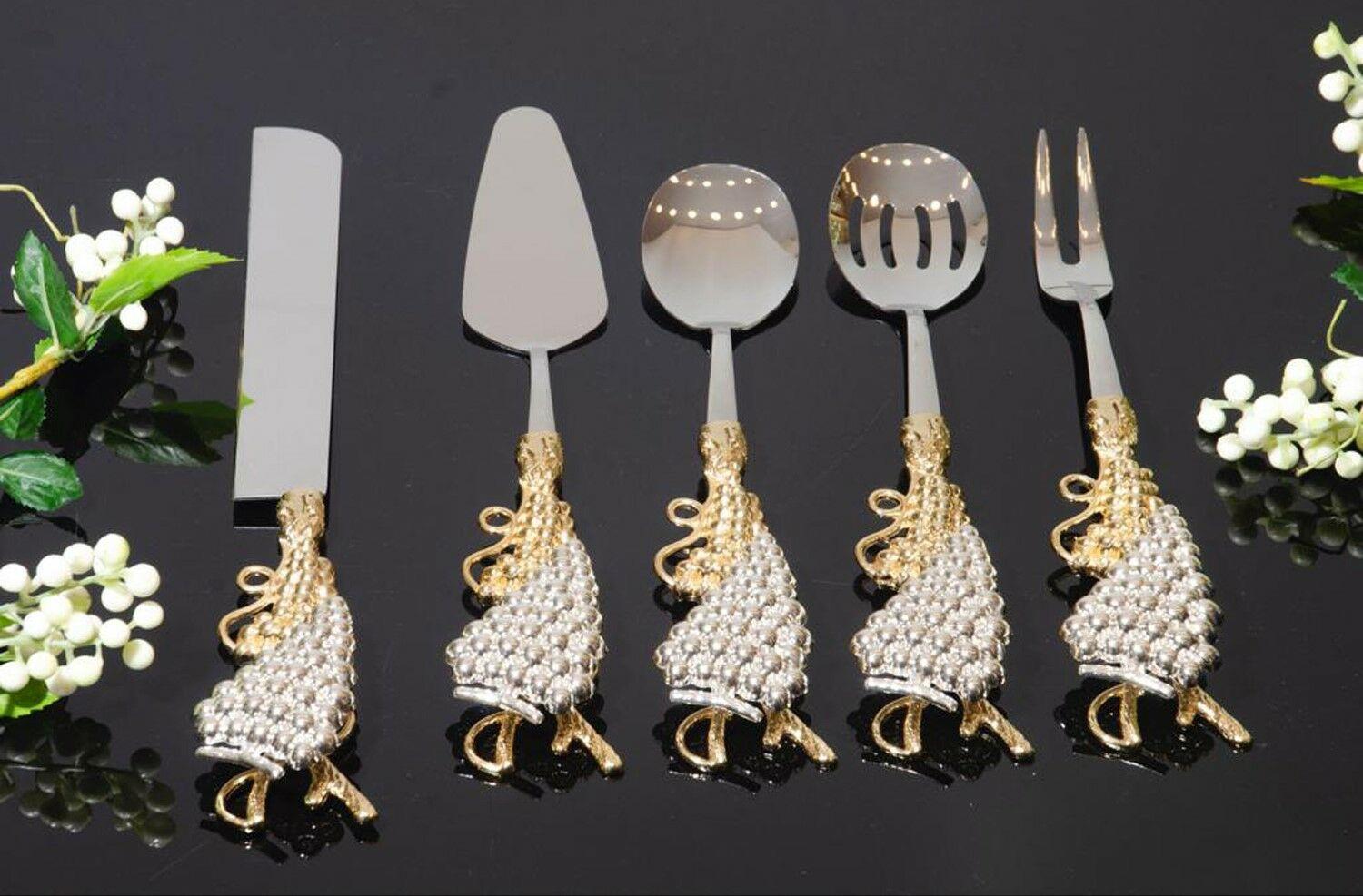 Koşar Gold Aksesuarlı 5 Parça Servis Seti