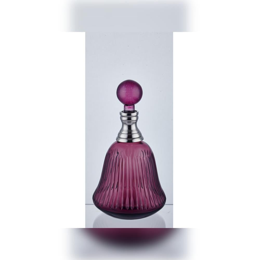 Lamedore Bell Aubergine 14x23 Cm Renkli Şişe - Güzel Home - Dekoratif Ürünler