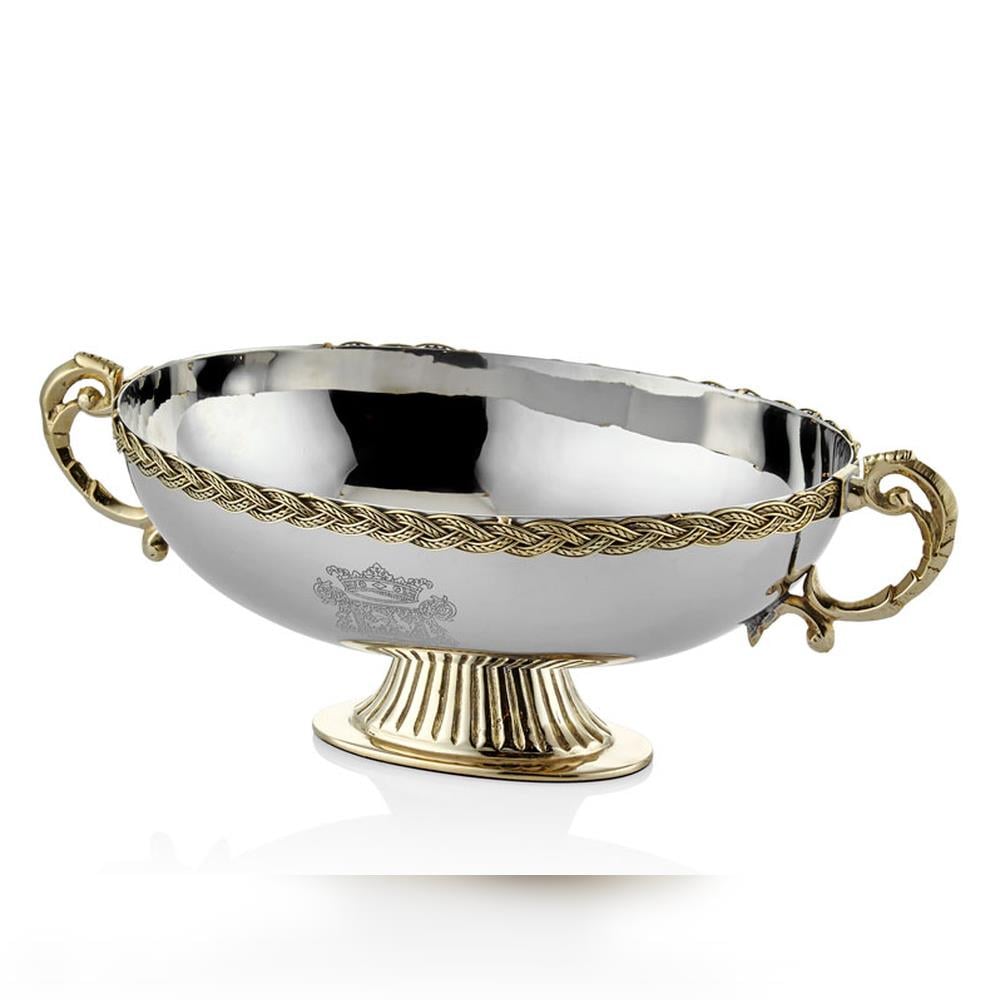 Lamedore Black Pearl Halatlı Kulplu Oval Kase - Güzel Home - Sunumluklar