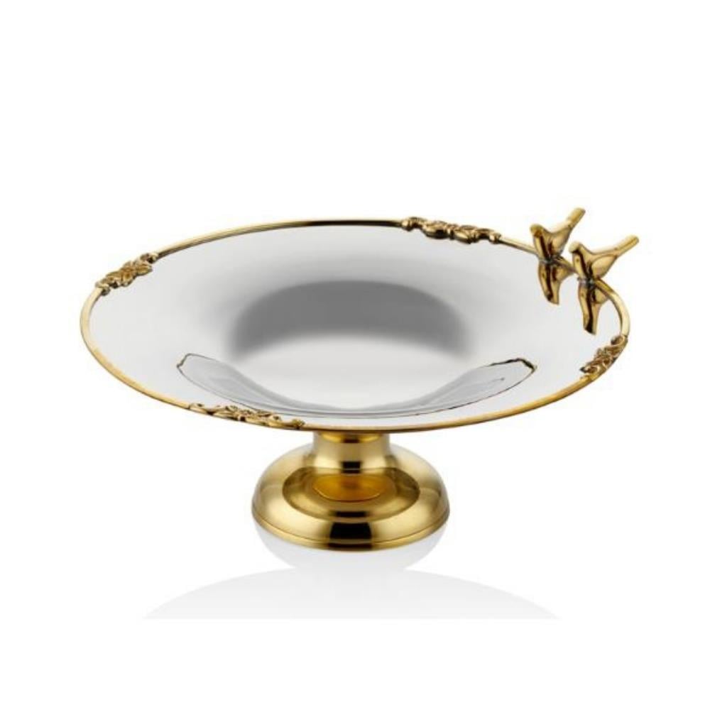 Lamedore Black Pearl Kuşlu Büyük Çukur Sunumluk - Güzel Home - Sunumluklar