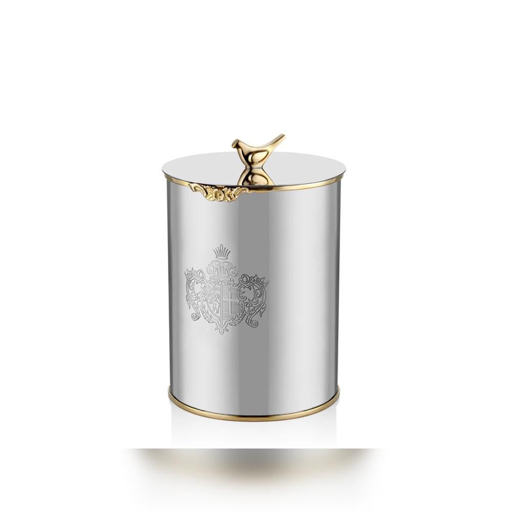 Lamedore Black Pearl Kuşlu Orta Boy Kavanoz - Güzel Home - Saklama