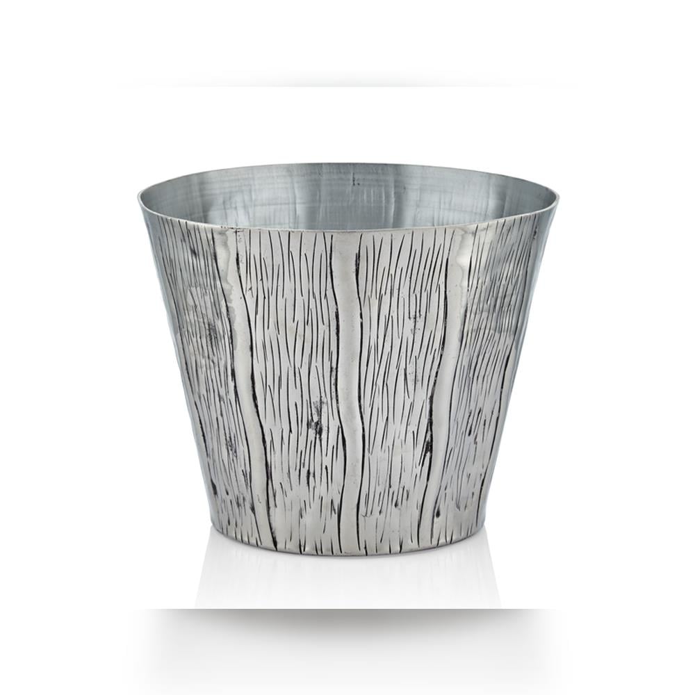 Lamedore Creases Antik Silver Saksı - Güzel Home - Dekoratif Ürünler