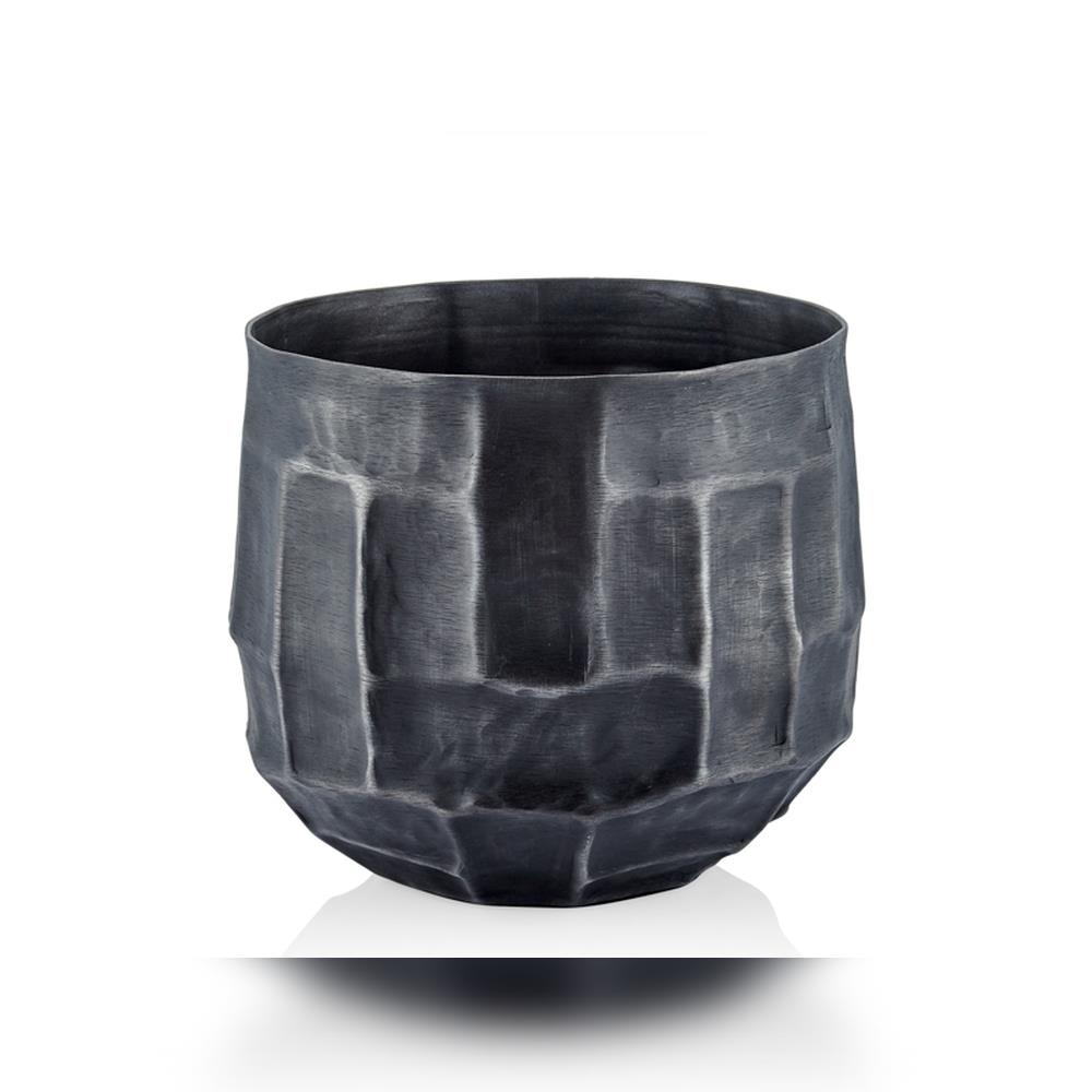 Lamedore Grıd Chısel Eskitme Siyah Saksı - Güzel Home - Dekoratif Ürünler