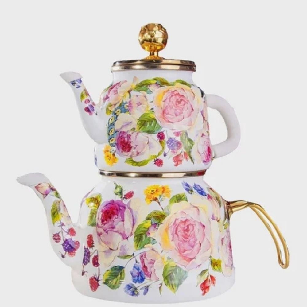Miss Betty Rose Deluxe Emaye Çaydanlık - Güzel Home - Çaydanlık ve Cezve