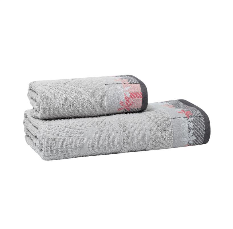 Sarev Eva Carlo 80x150 Cm Gri Banyo Havlusu