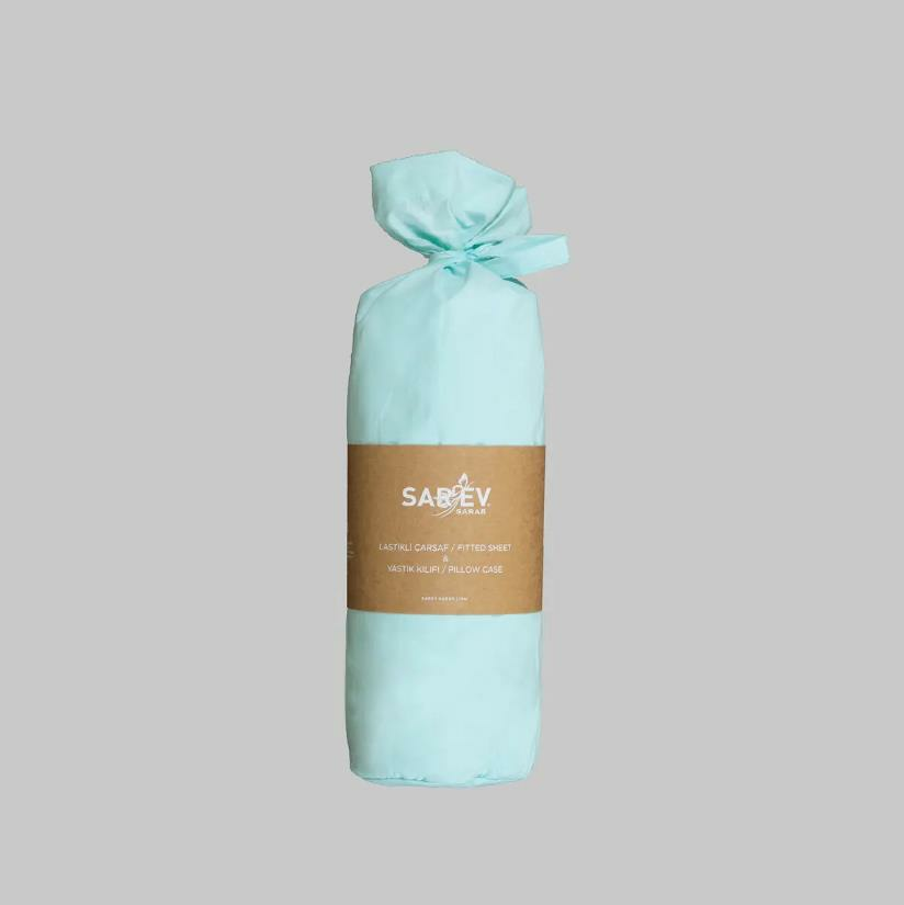 Sarev Fitted Ranforce Tek Kişilik Mint Çarşaf Seti