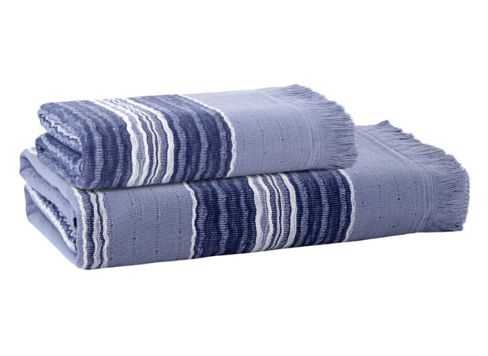 Sarev Raido 80x160 Cm Mavi Banyo Havlusu