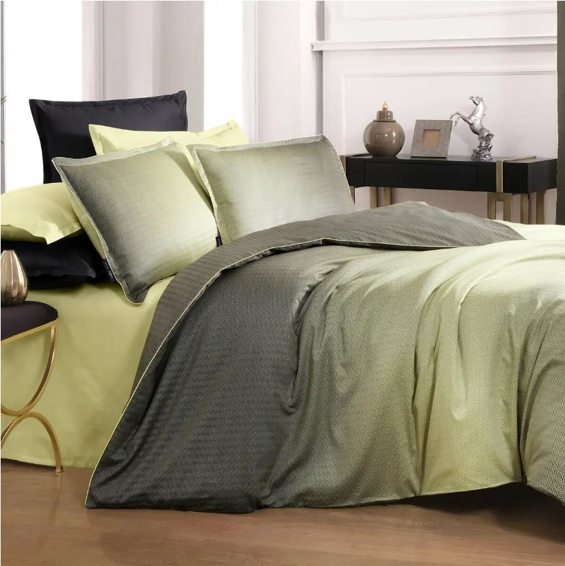Sarev Solido Tencel Çift Kişilik Yeşil Nevresim Takımı