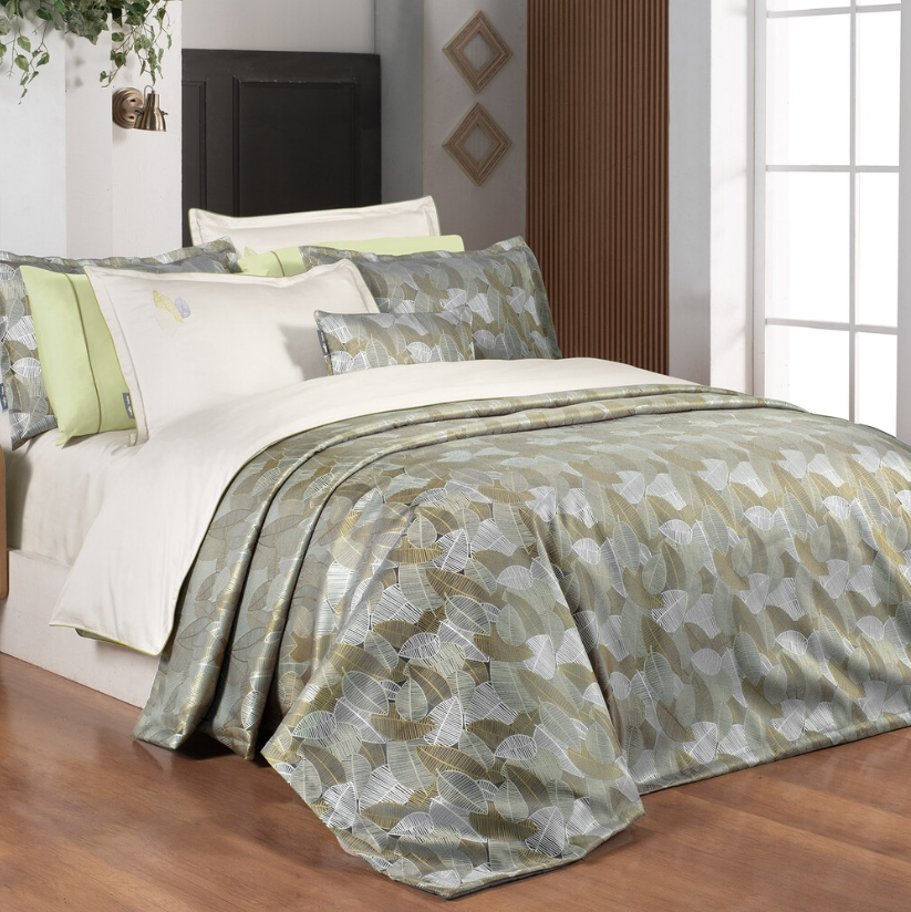 Sarev Ulrika Çift Kişilik Gri Yatak Örtüsü Ve Nevresim Takımı - Güzel Home - Çift Kişilik Nevresimli Yatak Örtüsü Seti