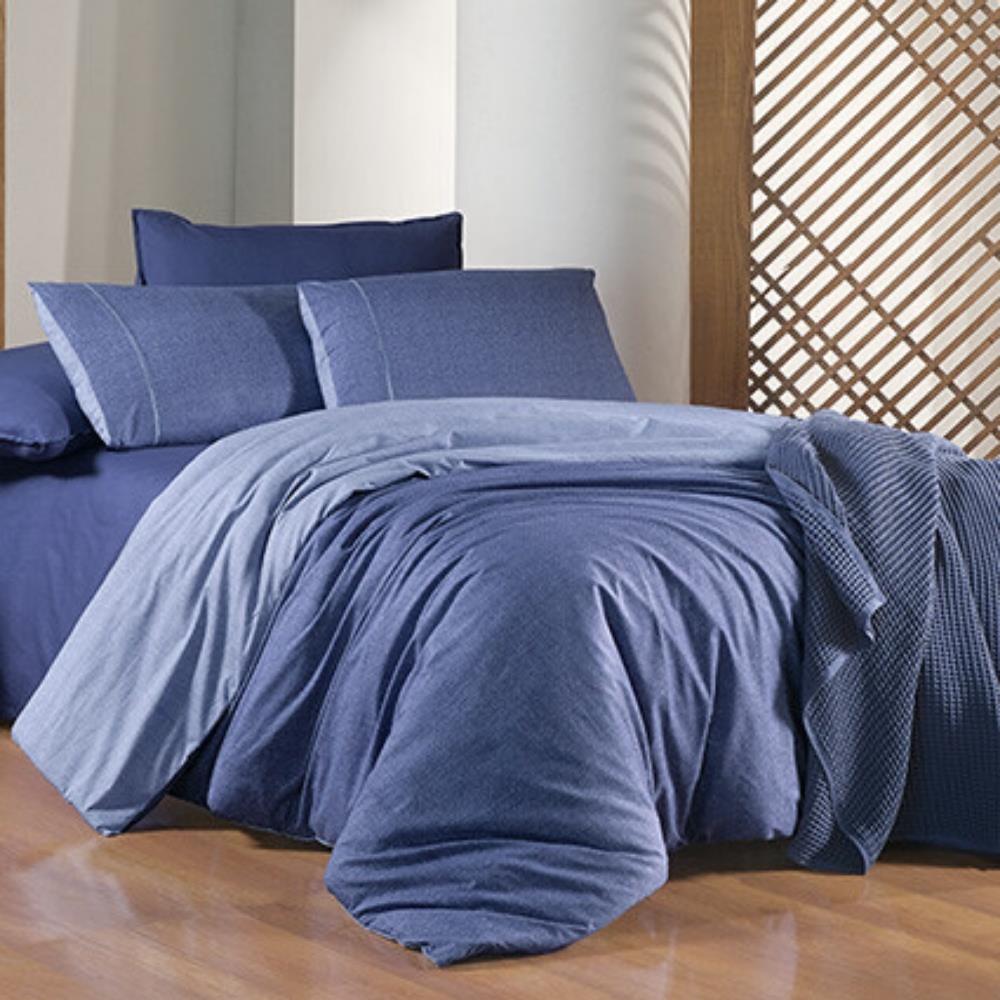 Sarev Unitwill Fancy Tek Kişilik Mavi Nevresim Takımı - Güzel Home - Tek Kişilik Nevresim Takımı