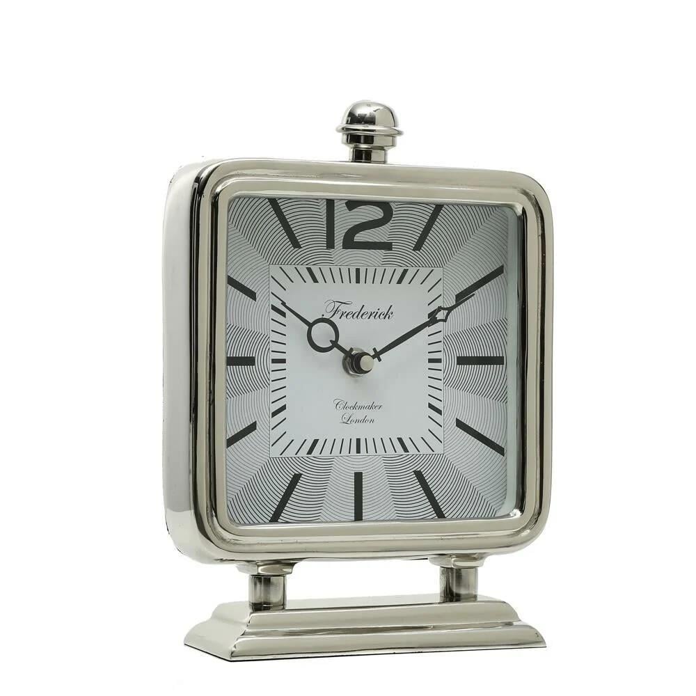 Vitale 18x6x25 Cm Nikel Masa Saati - Güzel Home - Saat