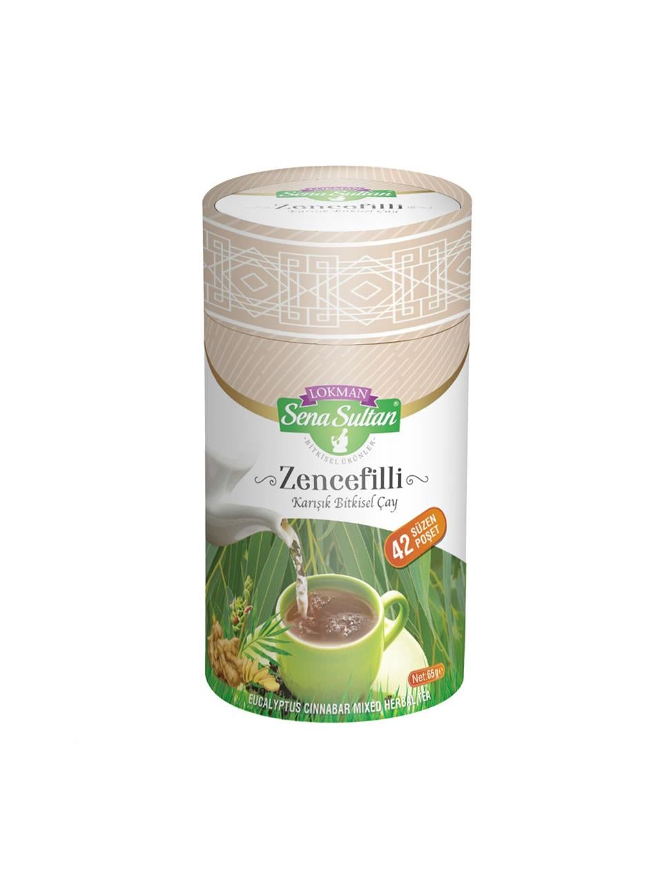 Zencefilli Okaliptus Karışımlı Bitkisel Çay 65 gr