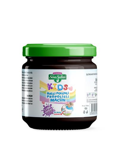 Ballı Polenli Pekmezli Arı sütlü Kakaolu Kids Macun 235 gr 