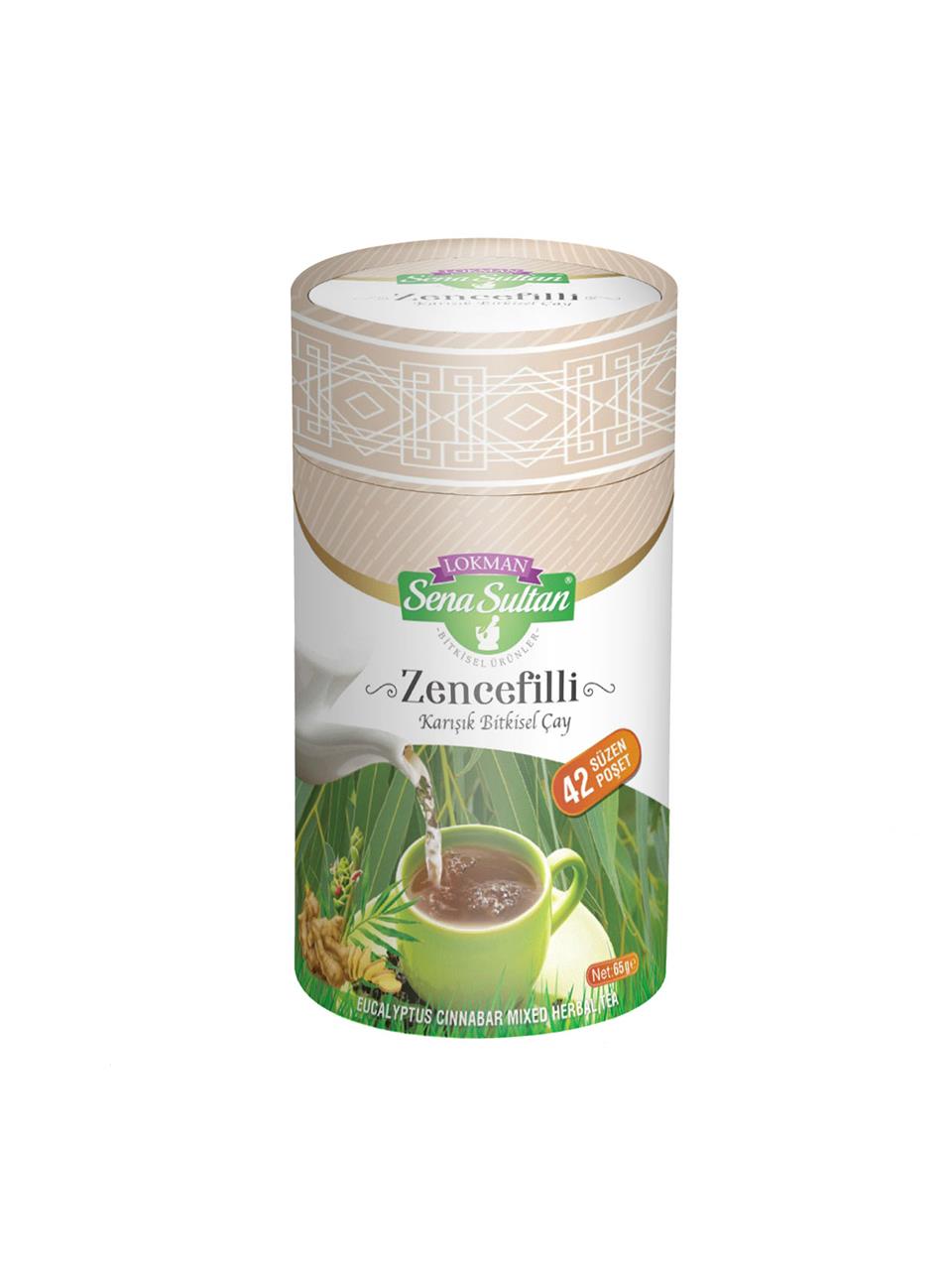 Zencefilli Okaliptus Karışımlı Bitkisel Çay 65 gr