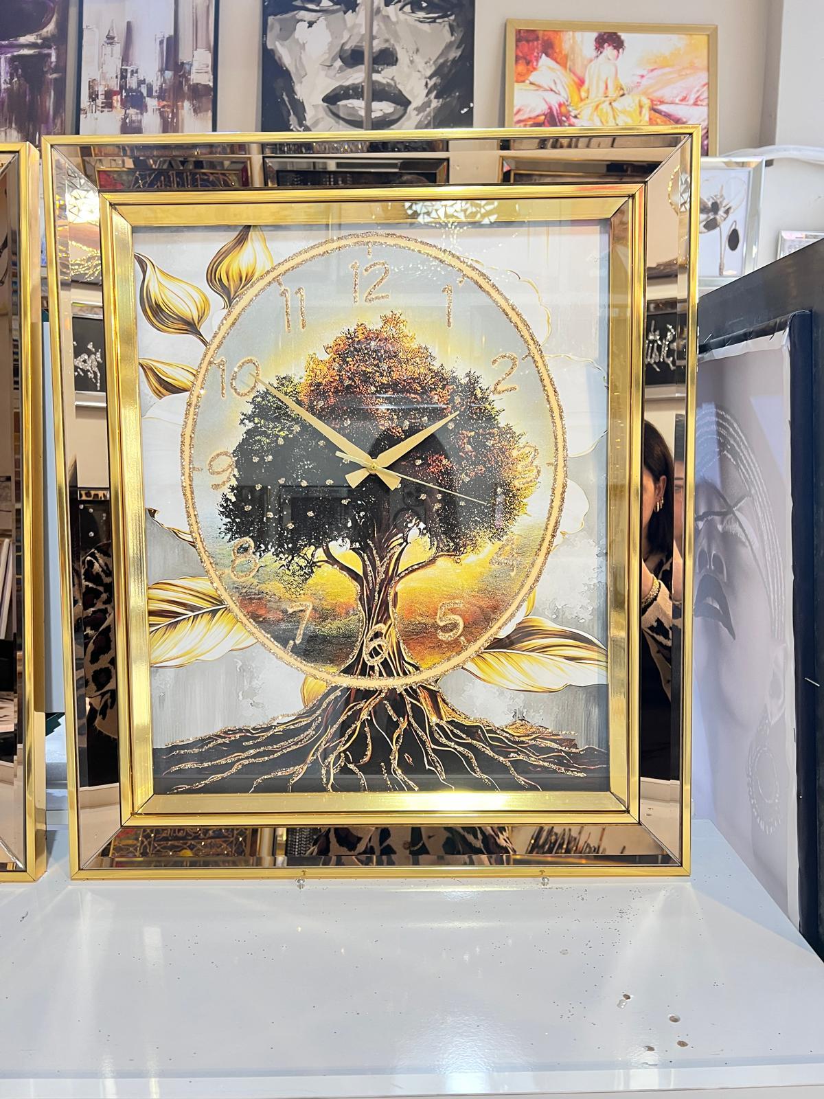 Gold Hayat Ağacı Saat