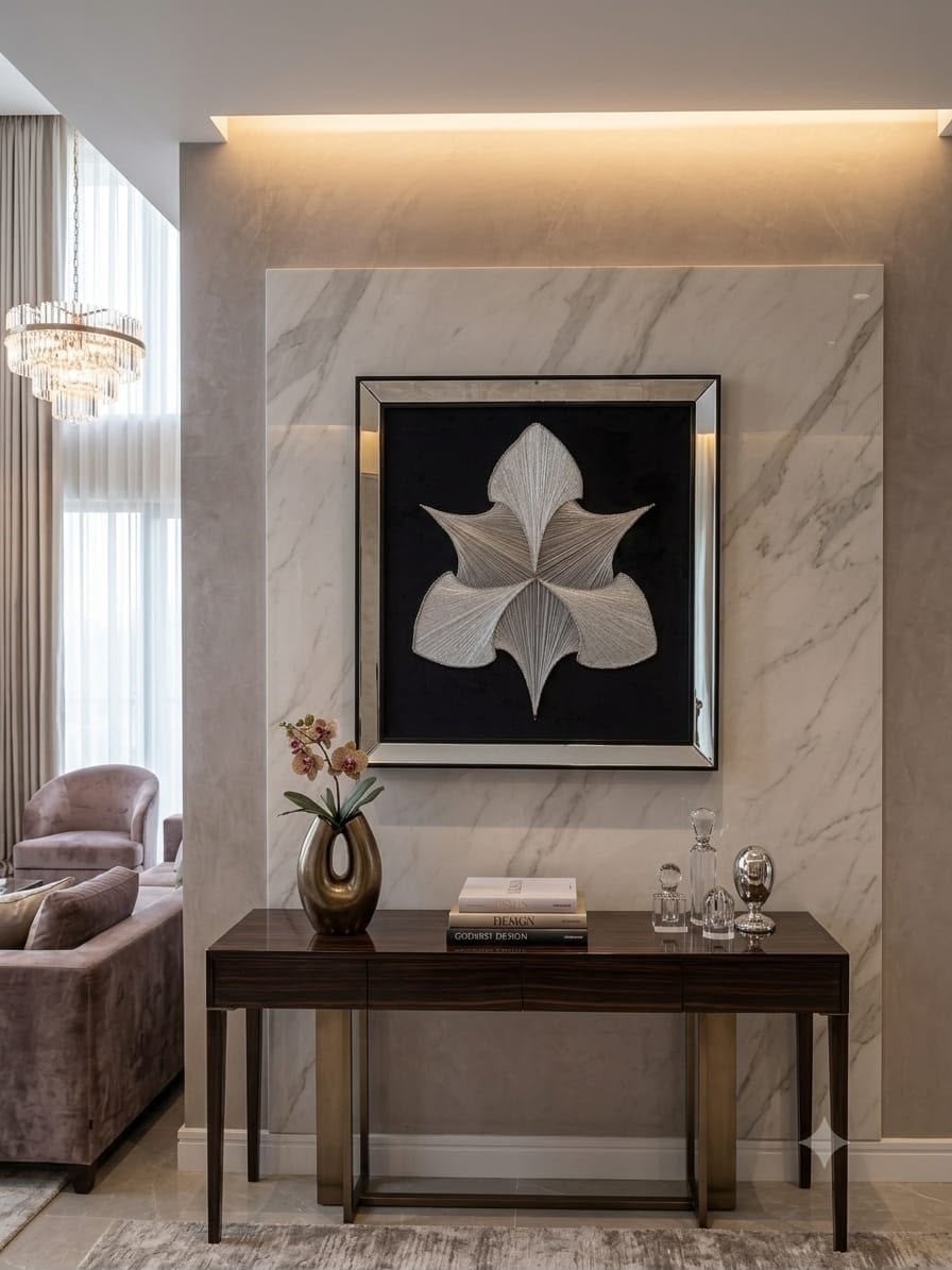 Gümüş Filografi  Lotus Yaprağı