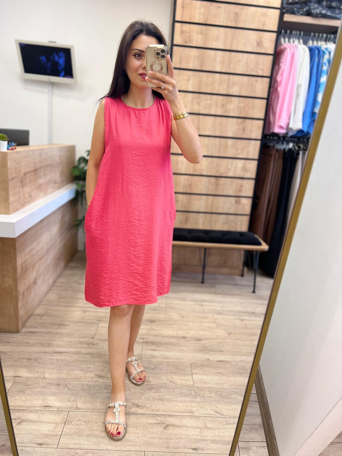 Pembe Çan Elbise