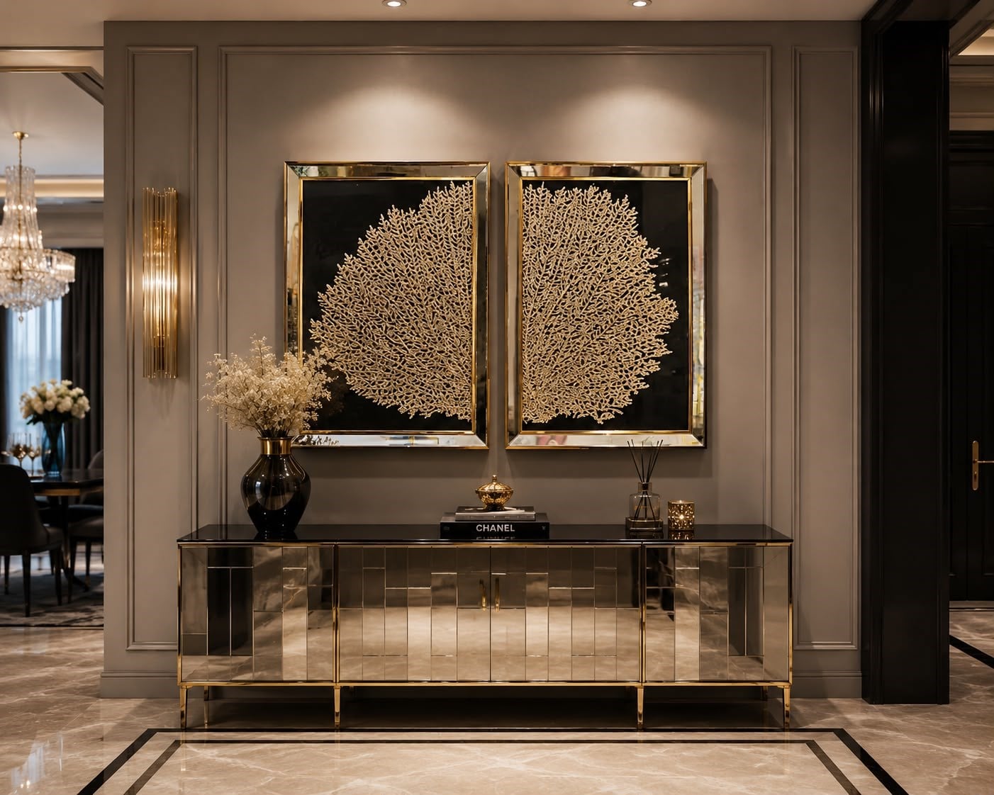 Gold İkili Mercan Set