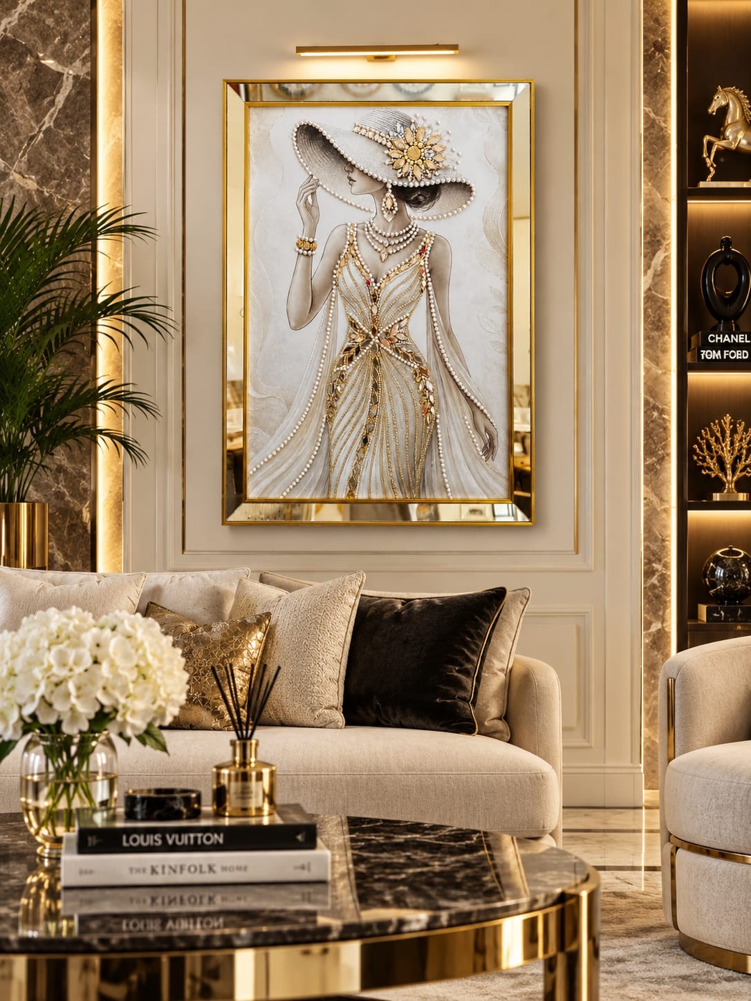 Gold Süslü Kız 
