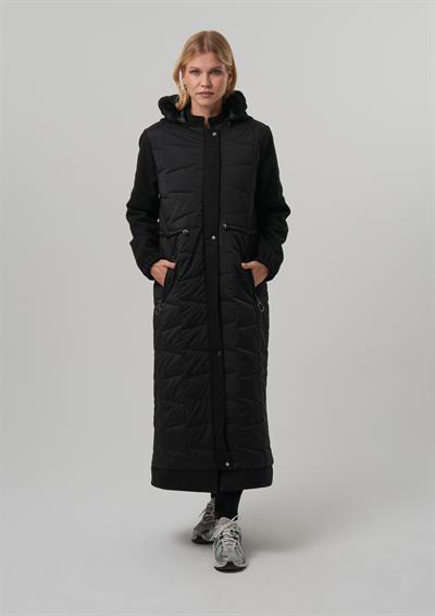 KADIN MONT Çıkabilir Kapüşonlu Kaşe Detaylı Uzun Parka