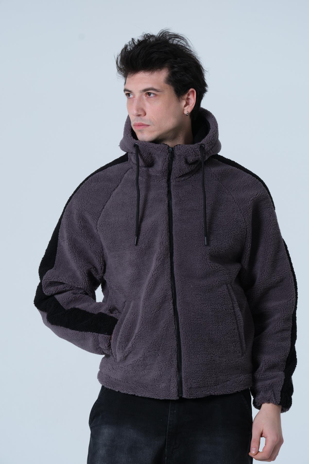 ERKEK MONT Erkek Oversize Peluş Mont