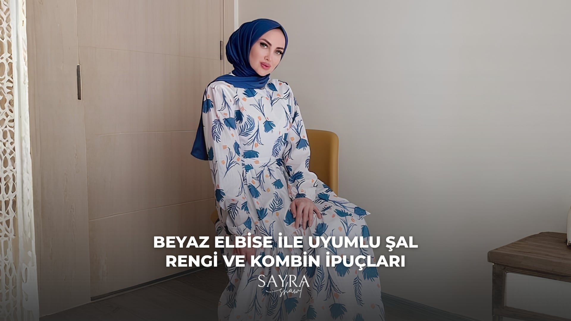Beyaz Elbise ile Uyumlu Şal Rengi ve Kombin İpuçları