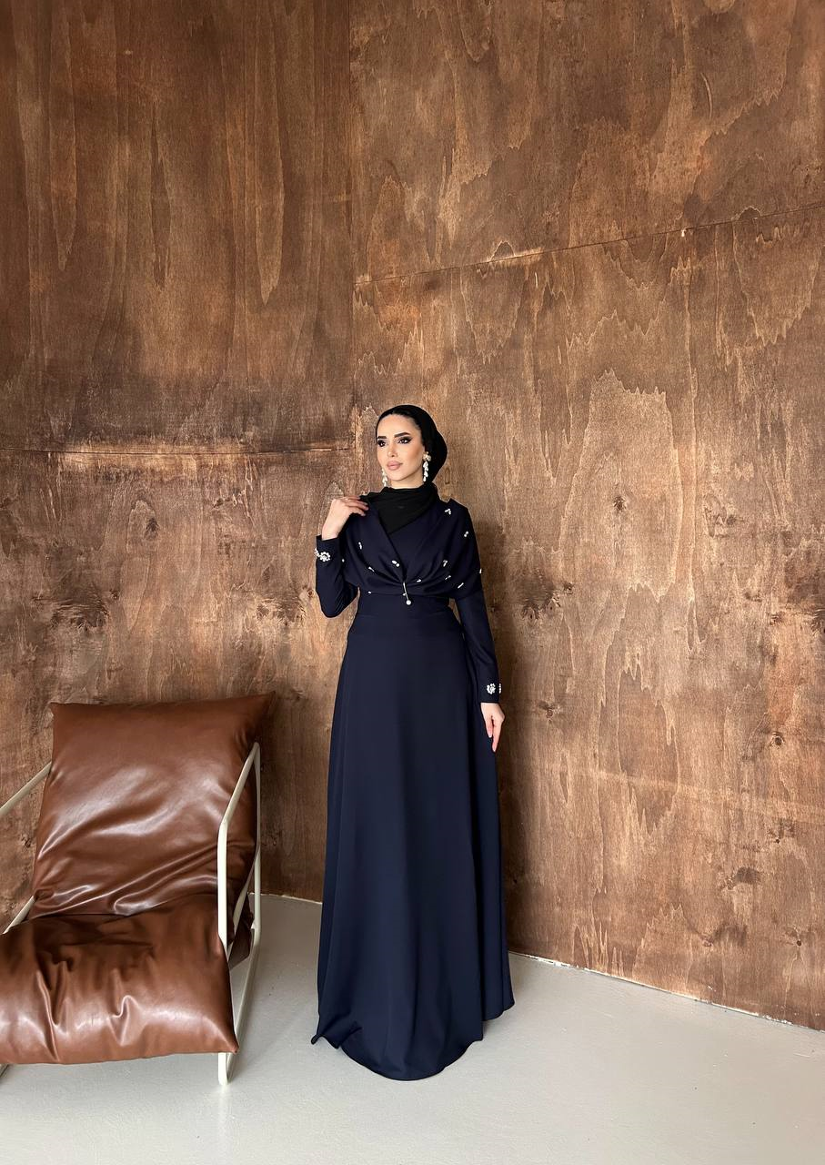 Leyla Abiye Lacivert