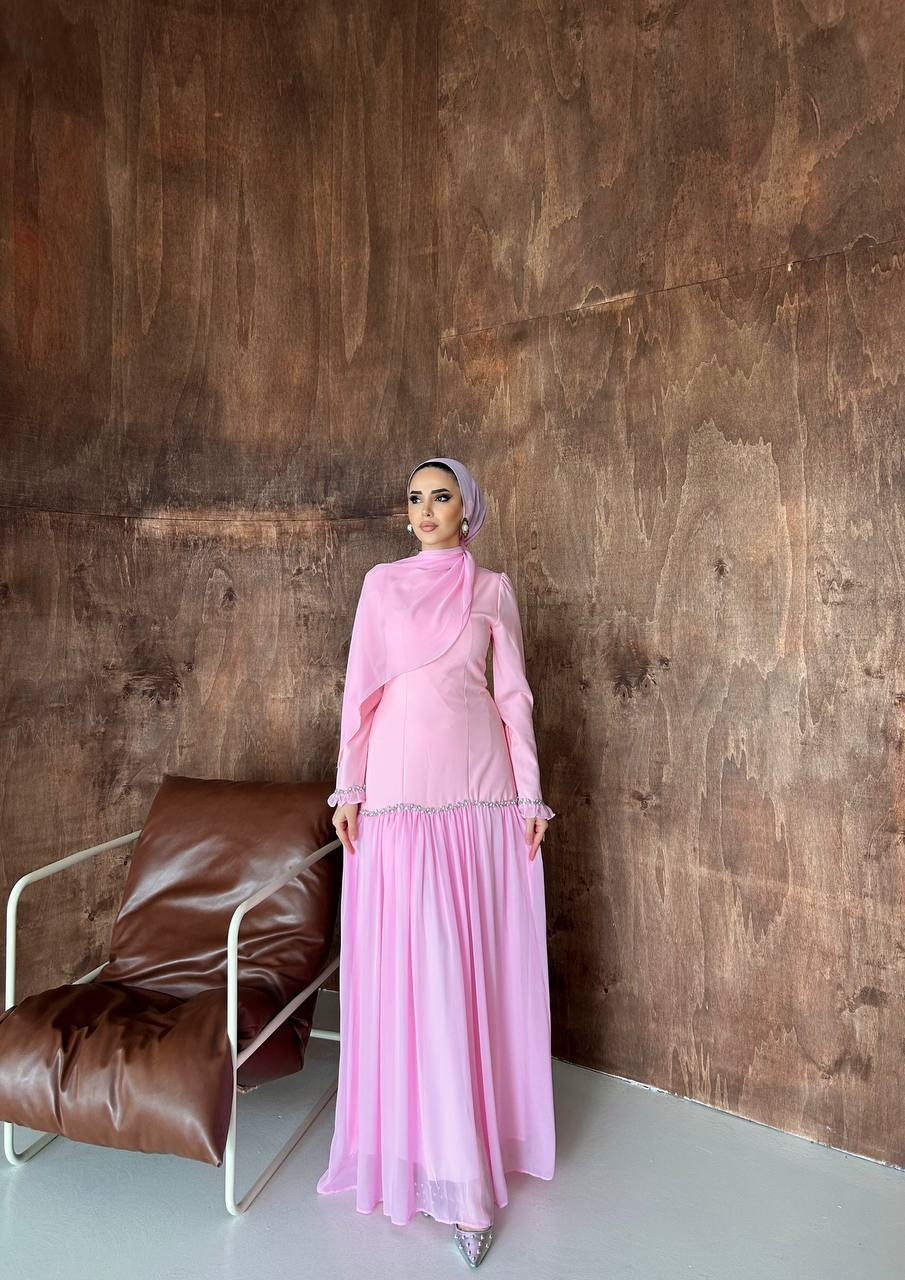 Saray Gecesi Abiye Pembe