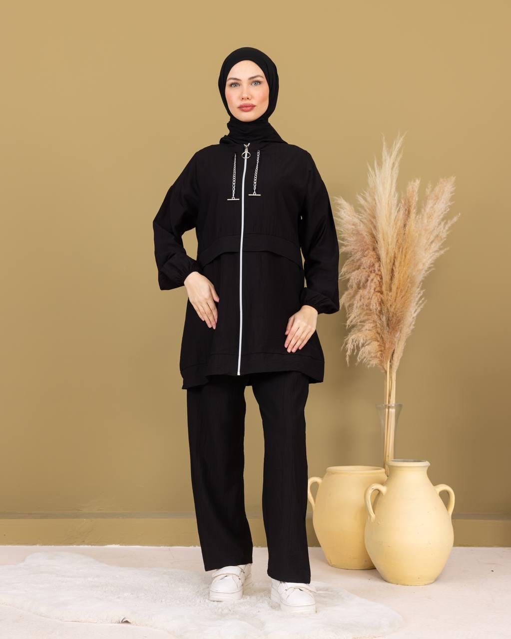 Sayra Shawl Pantolonlu Takım