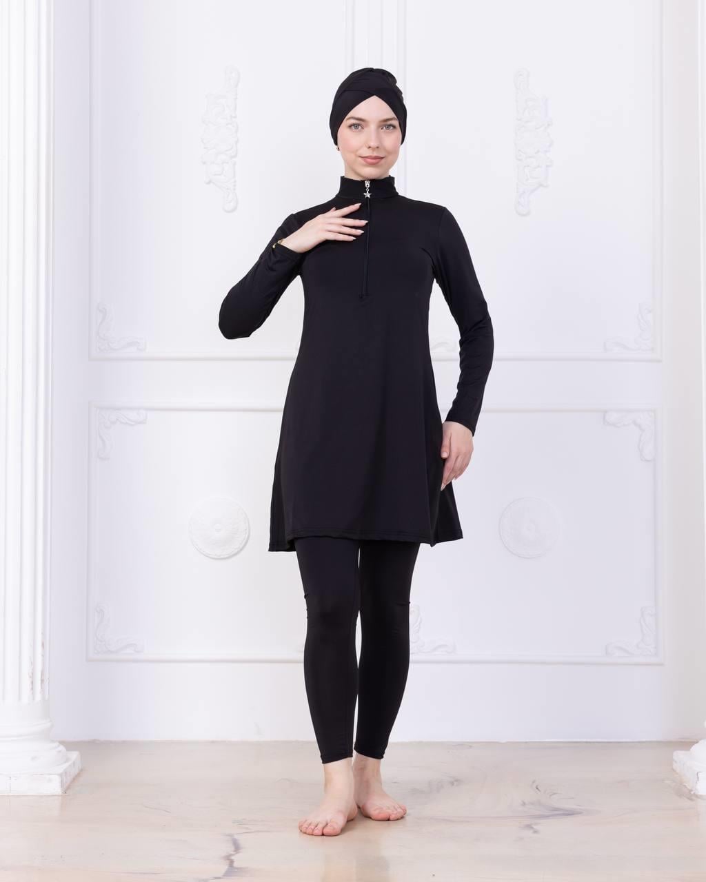 Sayra Shawl Siyah Tesettür Mayo