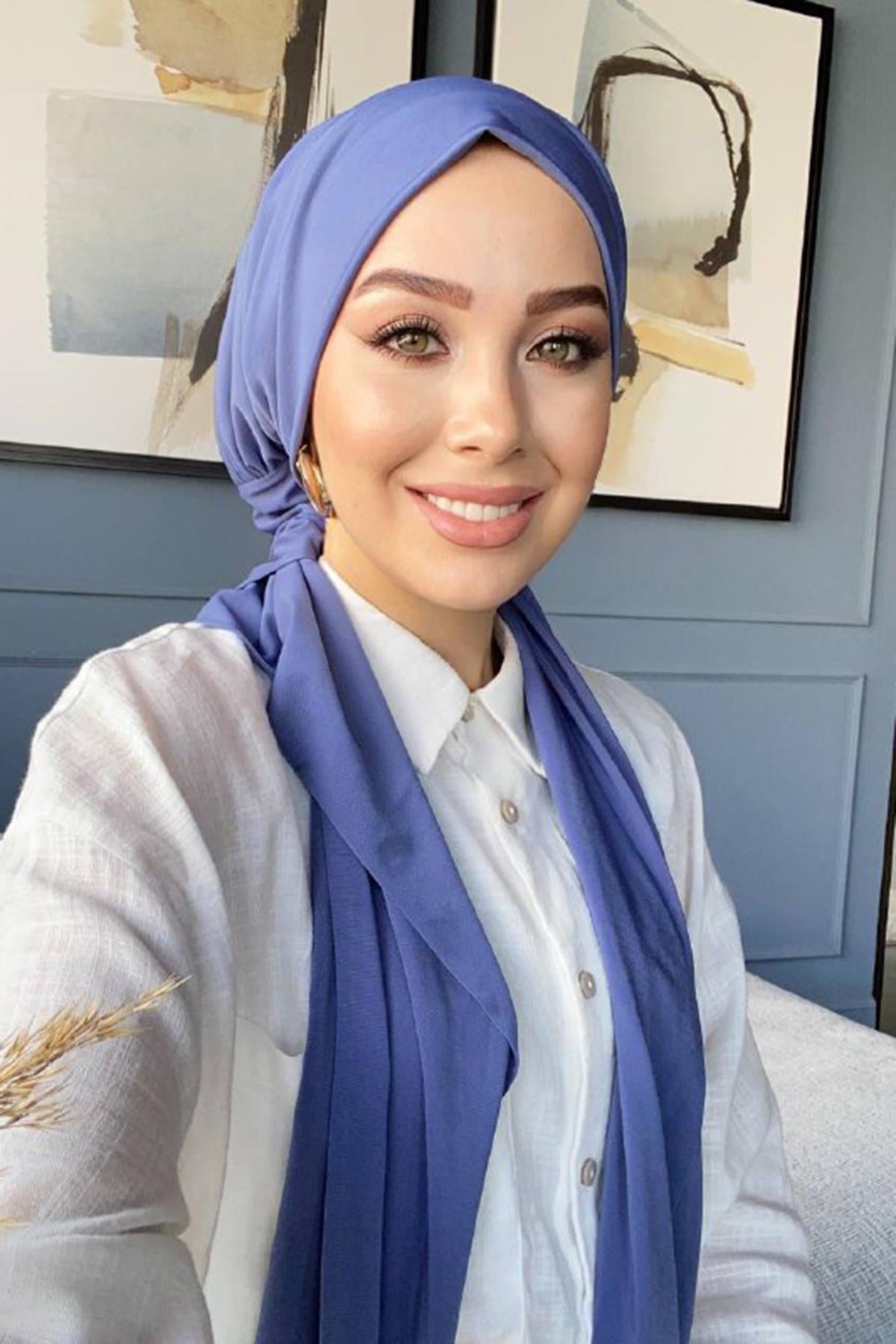 shawl hazır şal indigo