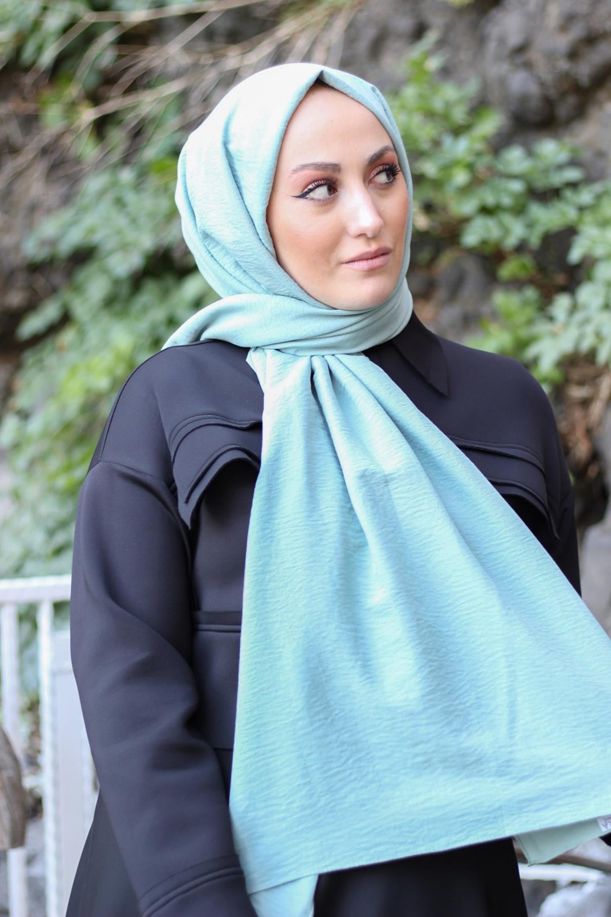 Sayra Shawl kadın mint caz şal SYR001