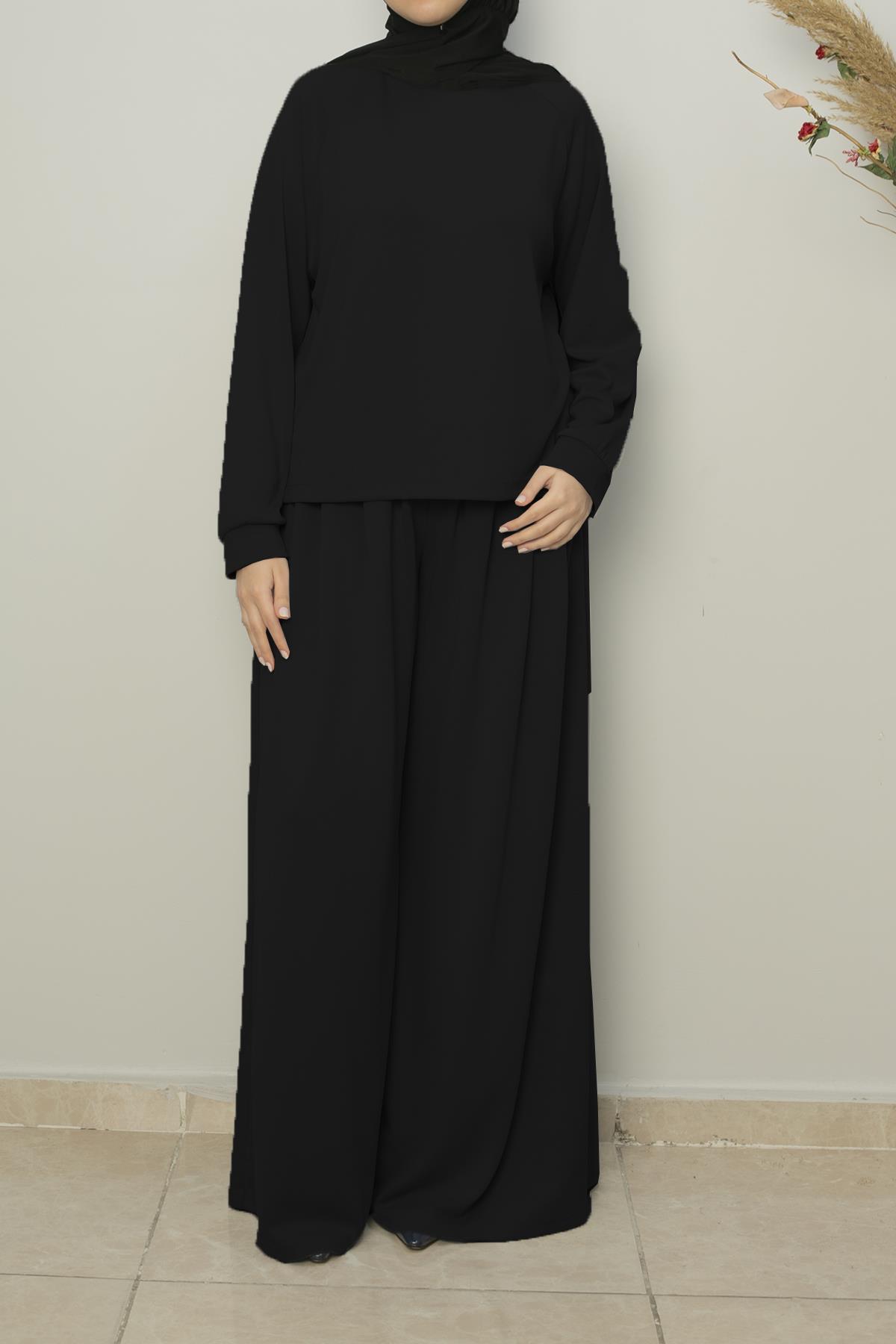 Sayra Shawl kadın salaş etek pantolonlu takım SYR014