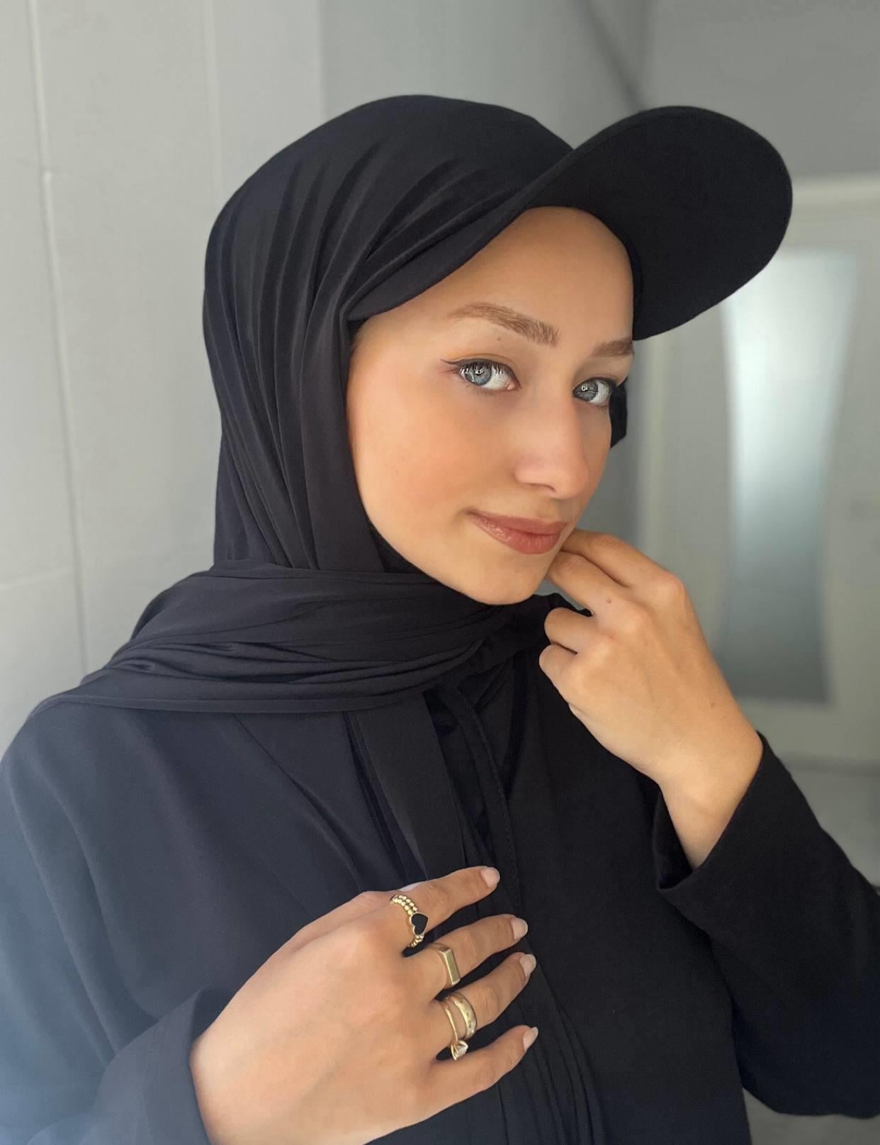 Sayra Shawl Kadın Siyah Şapka Şal