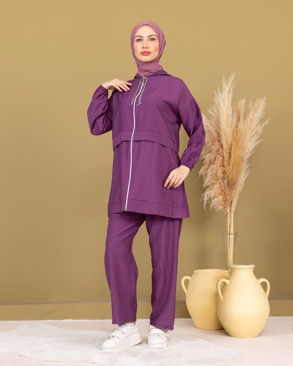 Sayra Shawl Pantolonlu Takım