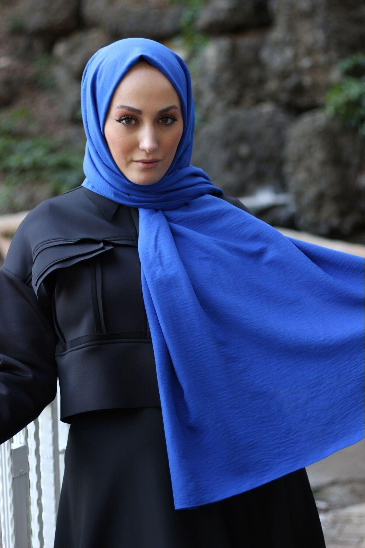 shawl caz şal mavi