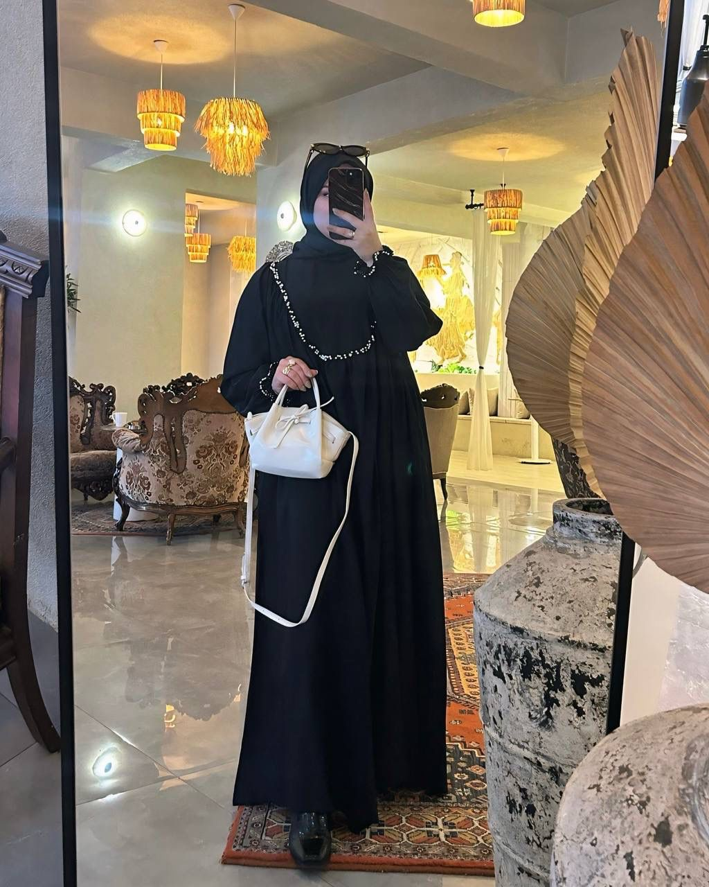 Taş İşlemeli Lady Elbise