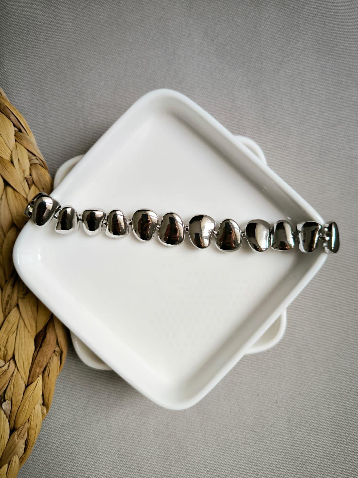 Marka Tasarım Bileklik Silver