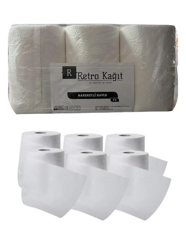 21 CM HAREKETLİ HAVLU 6 LI 2,5 KG