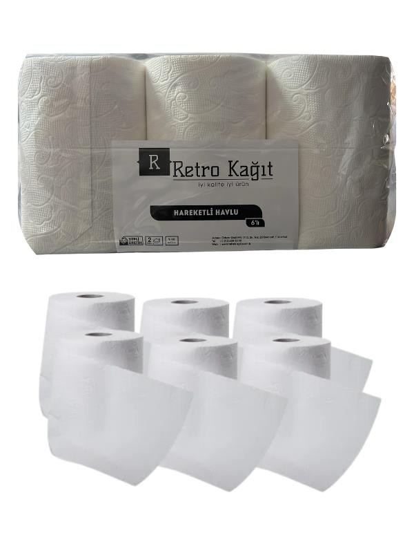 21 CM HAREKETLİ HAVLU 6 LI 2,5 KG