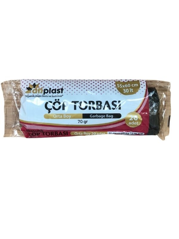 ATİPLAST ORTA BOY 55X60 70 GR ÇÖP TORBASI