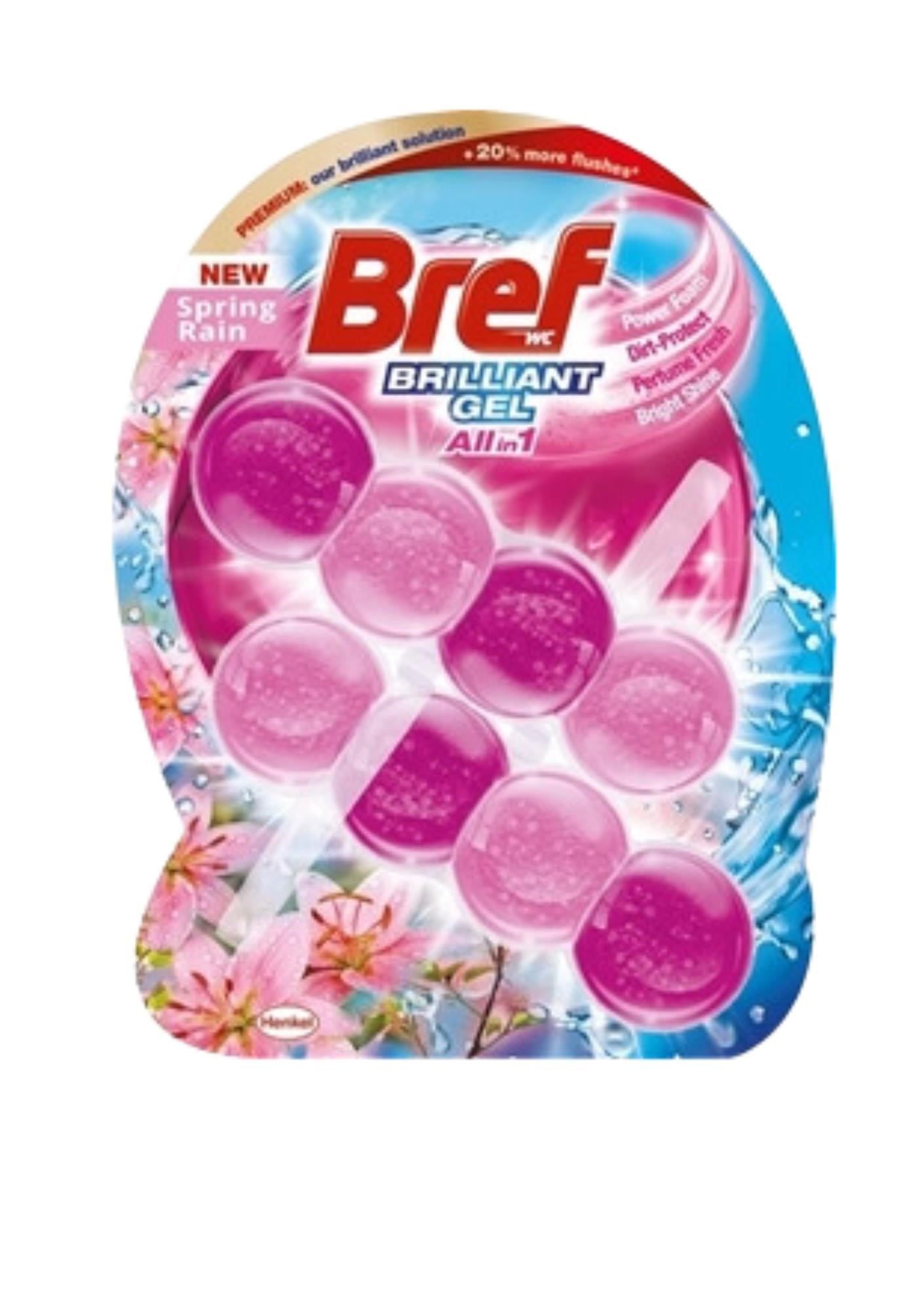 BREF WC BRİLLİANT GEL TUVALET BLOĞU ÇİÇEK  2X42GR