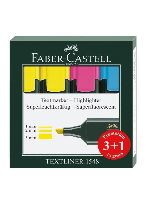 FABER FOSFORLU KALEM TEXTLİNER 3+1 TAKIM 254831